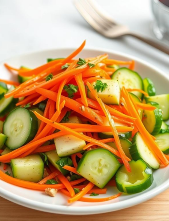 Miso-Carrot-Cucumber Salad