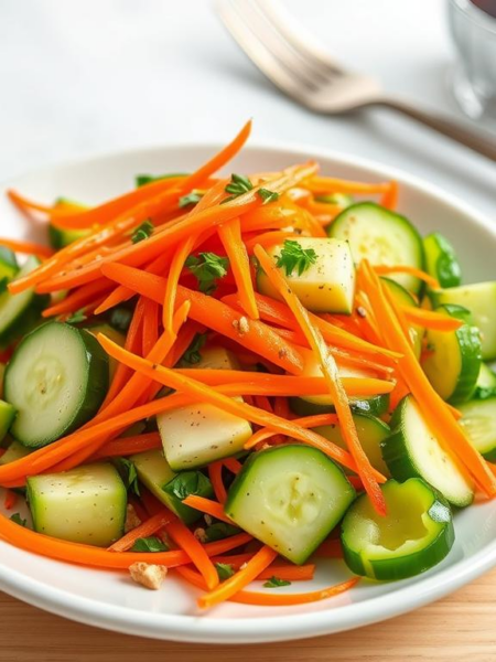 Miso-Carrot-Cucumber Salad