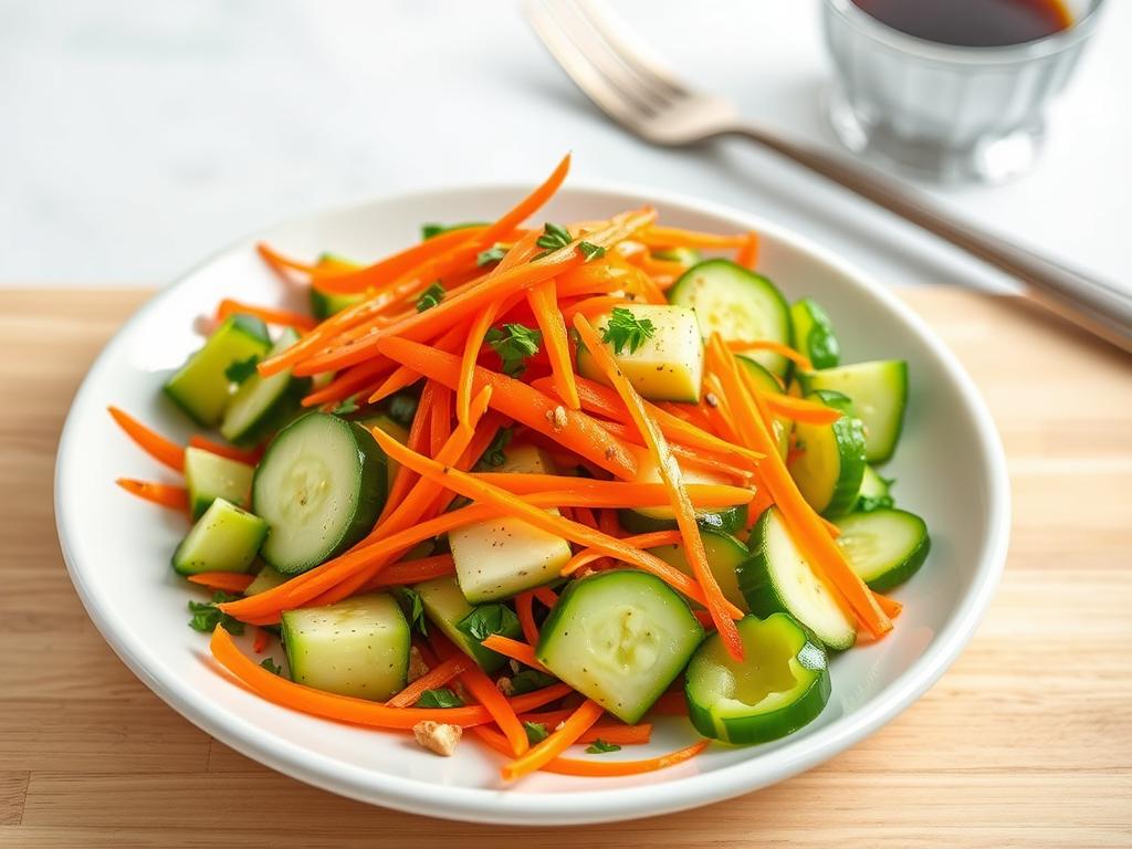 Miso-Carrot-Cucumber Salad